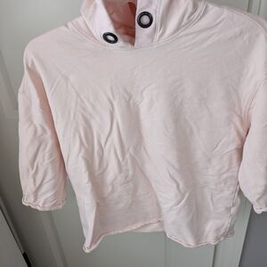 DKNY Sport Pink Hoodie with Black Grommets